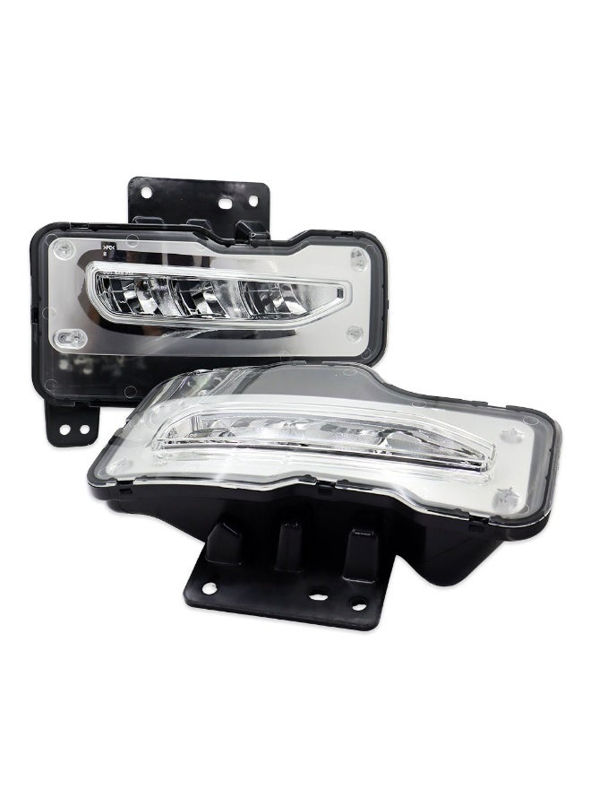 دي أل أيه أيه طقم مصابيح ضباب ليد أمامية DLAA GM724BL (قطعتين) مع الأغطية والأسلاك – مناسب لسيارة سييرا 2017 وما فوق | ضمان دولي لمدة عام - Image 3